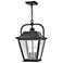 Kingston 19 3/4" High Black 3-Light Outdoor Hanging Light