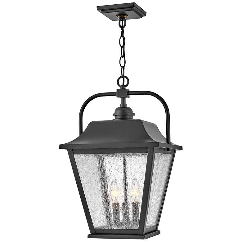 Image 2 Kingston 19 3/4" High Black 3-Light Outdoor Hanging Light more views