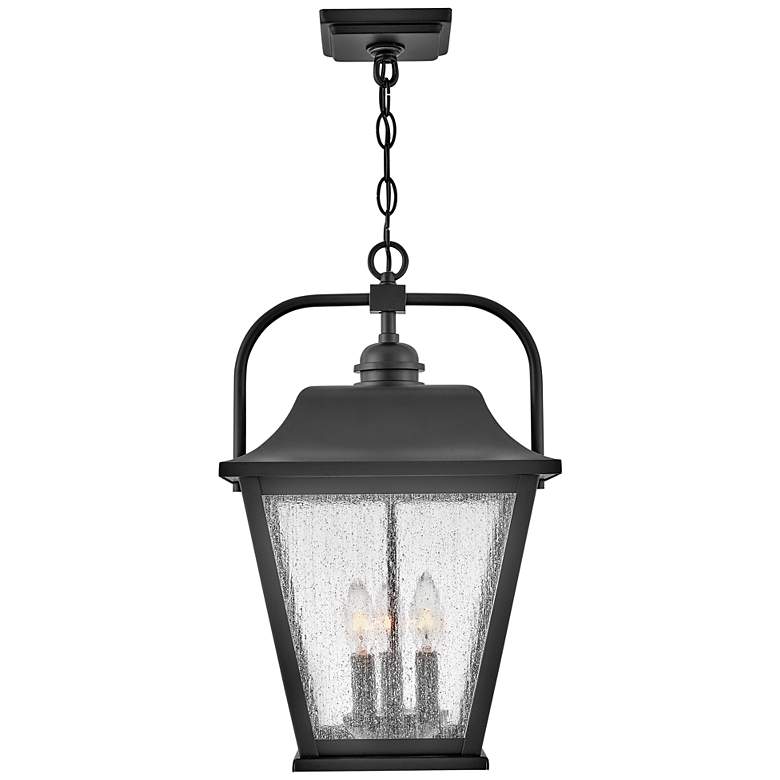 Image 3 Kingston 19 3/4" High Black 3-Light Outdoor Hanging Light more views