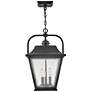 3_Kingston 19 3/4" High Black 3-Light Outdoor Hanging Light more views