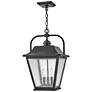 4_Kingston 19 3/4" High Black 3-Light Outdoor Hanging Light more views
