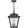 5_Kingston 19 3/4" High Black 3-Light Outdoor Hanging Light more views