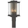 Kingston 20.1"H Gold Accent Oiled Bronze Outdoor Post Light w/ Clear S