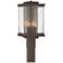 Kingston 20.1"H Gold Accented Bronze Outdoor Post Light w/ Clear Shade