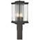 Kingston 20.1"H  Oil Rubbed Bronze Outdoor Post Light w/ Clear Shade