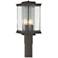 Kingston 20.1"H  Smoke Outdoor Post Light w/ Clear Shade