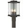 Kingston 20.1"H Smoke Outdoor Post Light w/ Clear Shade