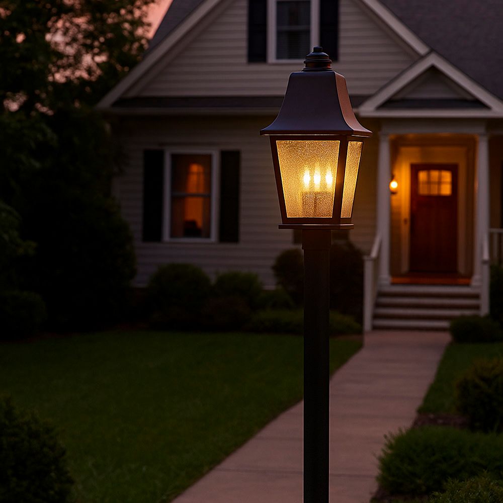 Kingston 22 1/2" High Black Outdoor Post Light