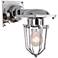 Kingston 9 1/2" High Open Cage Chrome Wall Sconce