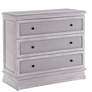Kingston Ivory Gray Three Drawer Woven Cane Chest