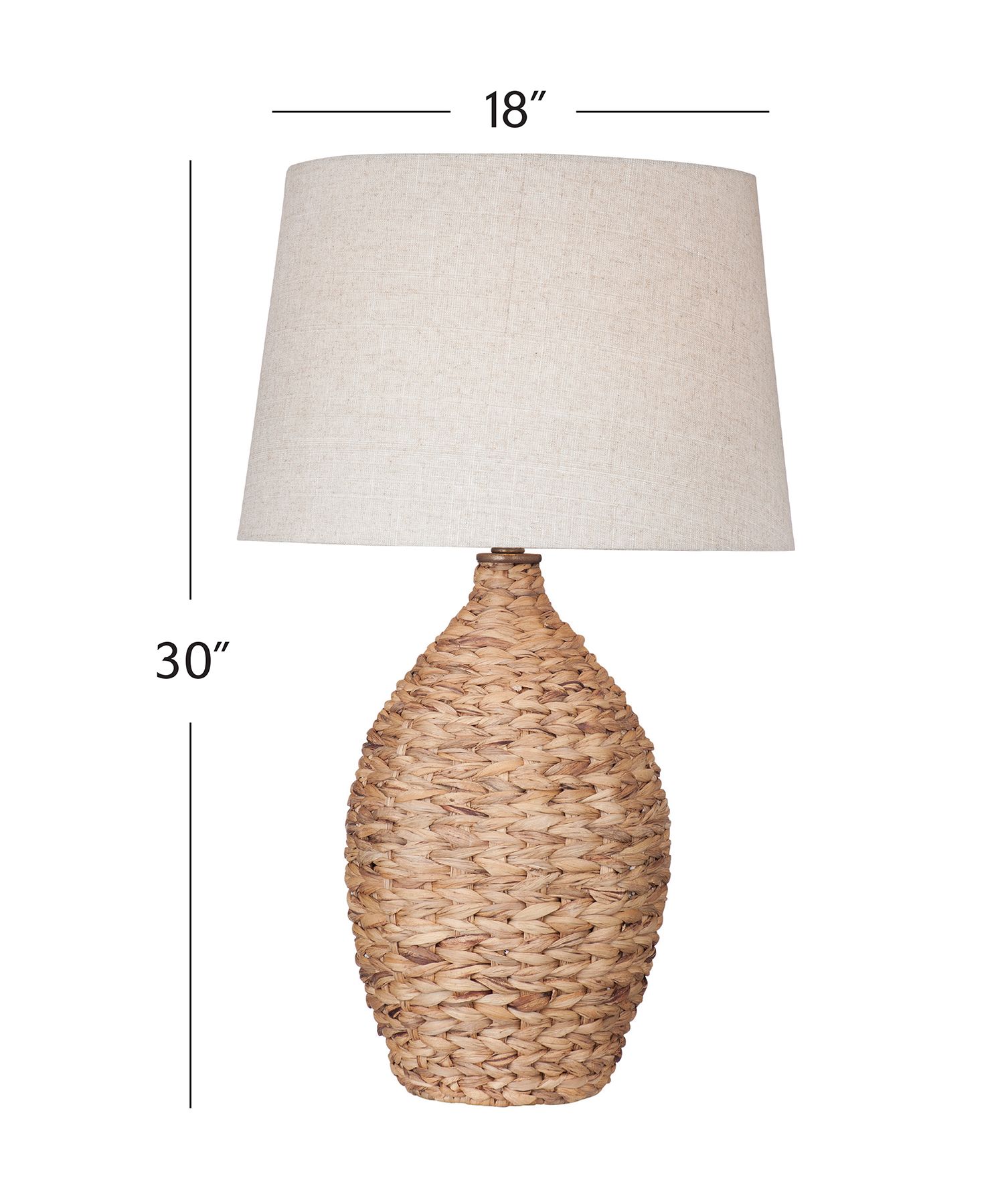 Image 4 Kingston Natural Sea Grass Table Lamp more views