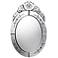 Kingstree 20" High Etched Oval Wall Mirror