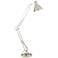 Kinsey Brushed Nickel Adjustable Architect Floor Lamp