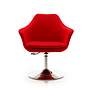 5_Kinsey Red Wool Adjustable Swivel Accent Chair more views