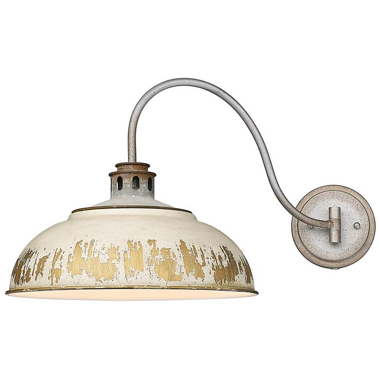 Image 5 Kinsley 12 3/4" High Aged Galvanized Steel Wall Sconce more views