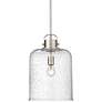 1_Kinsley 12" Wide Brushed Nickel Mini Pendant