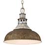 2_Kinsley 14"W Aged Galvanized with Antique Rust Pendant Light