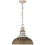 3_Kinsley 14"W Aged Galvanized with Antique Rust Pendant Light more views