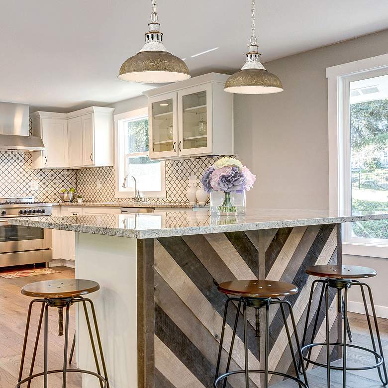 Image 6 Kinsley 14"W Aged Galvanized with Antique Rust Pendant Light more views