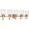 Kinsley 35" Wide Heirloom Gold 5-Light Vanity Bath Light