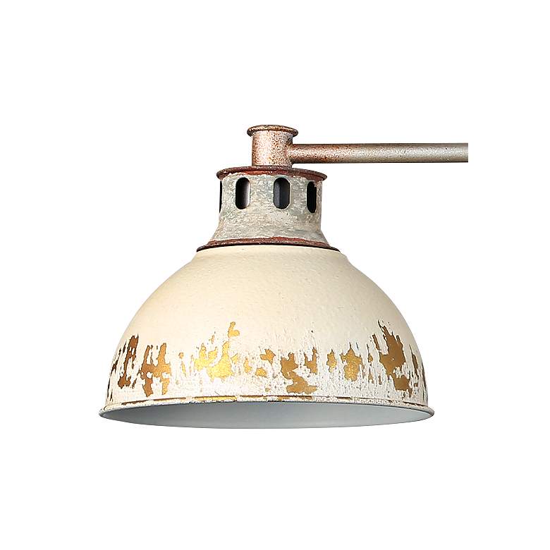 Image 2 Kinsley 39 1/2"W Aged Galvanized Steel 4-Light Bath Light more views