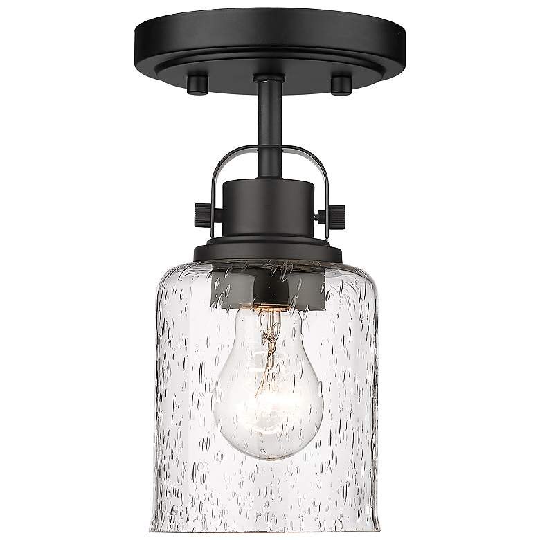 Image 2 Kinsley 5 1/4" Wide Matte Black Ceiling Light