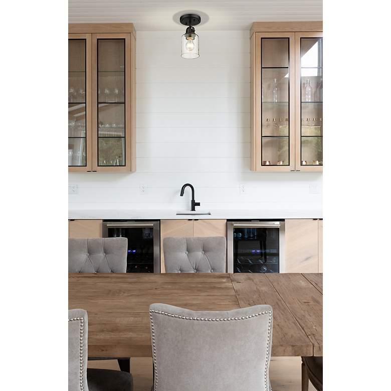 Image 4 Kinsley 5 1/4" Wide Matte Black Ceiling Light more views