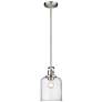 3_Kinsley 8" Wide Brushed Nickel Mini Pendant more views