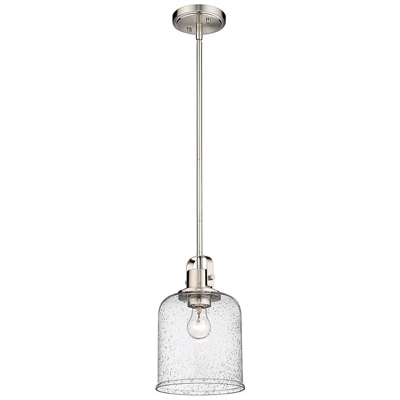 Image 4 Kinsley 8" Wide Brushed Nickel Mini Pendant more views