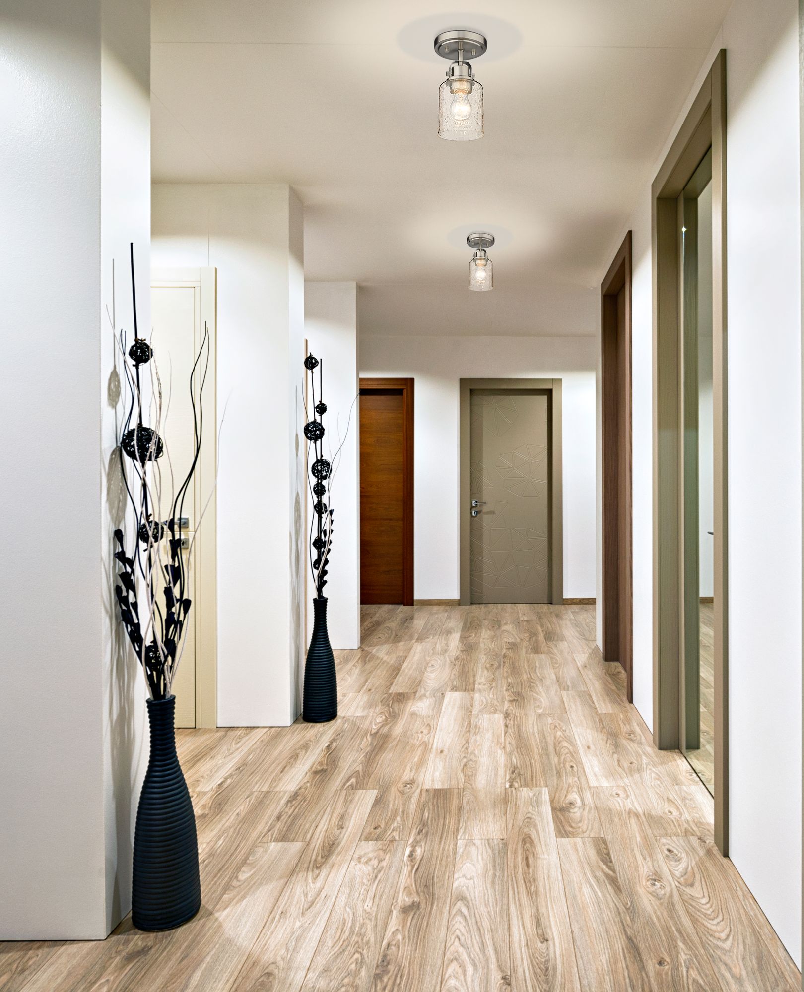 Image 2 Kinsley by Z-Lite Brushed Nickel 1 Light Flush Mount more views