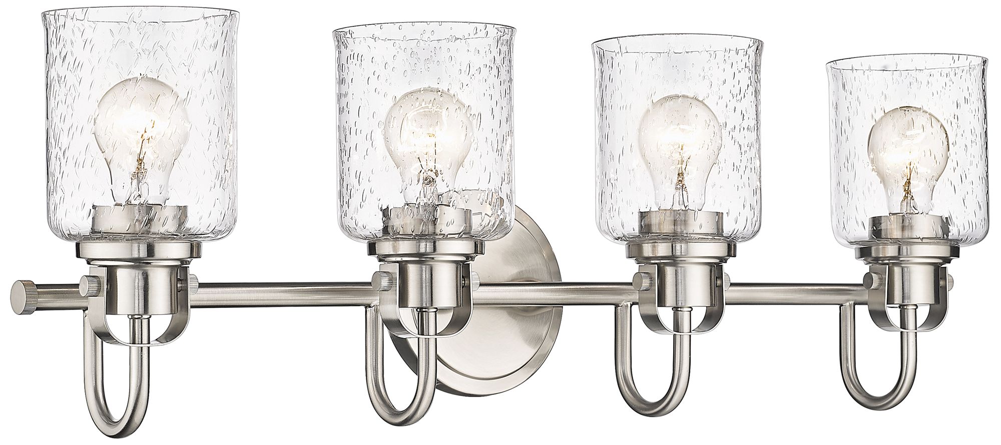 Kinsley by Z-Lite Brushed Nickel 28 inch 4 Light Vanity