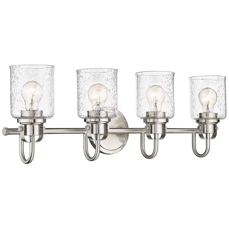 Image 1 Kinsley by Z-Lite Brushed Nickel 4 Light Vanity