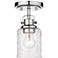 Kinsley by Z-Lite Chrome 1 Light Flush Mount