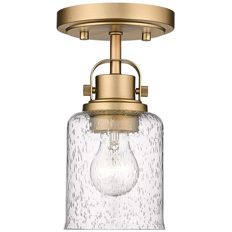 Image 1 Kinsley by Z-Lite Heirloom Gold 1 Light Flush Mount