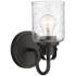Kinsley by Z-Lite Matte Black 1 Light Wall Sconce