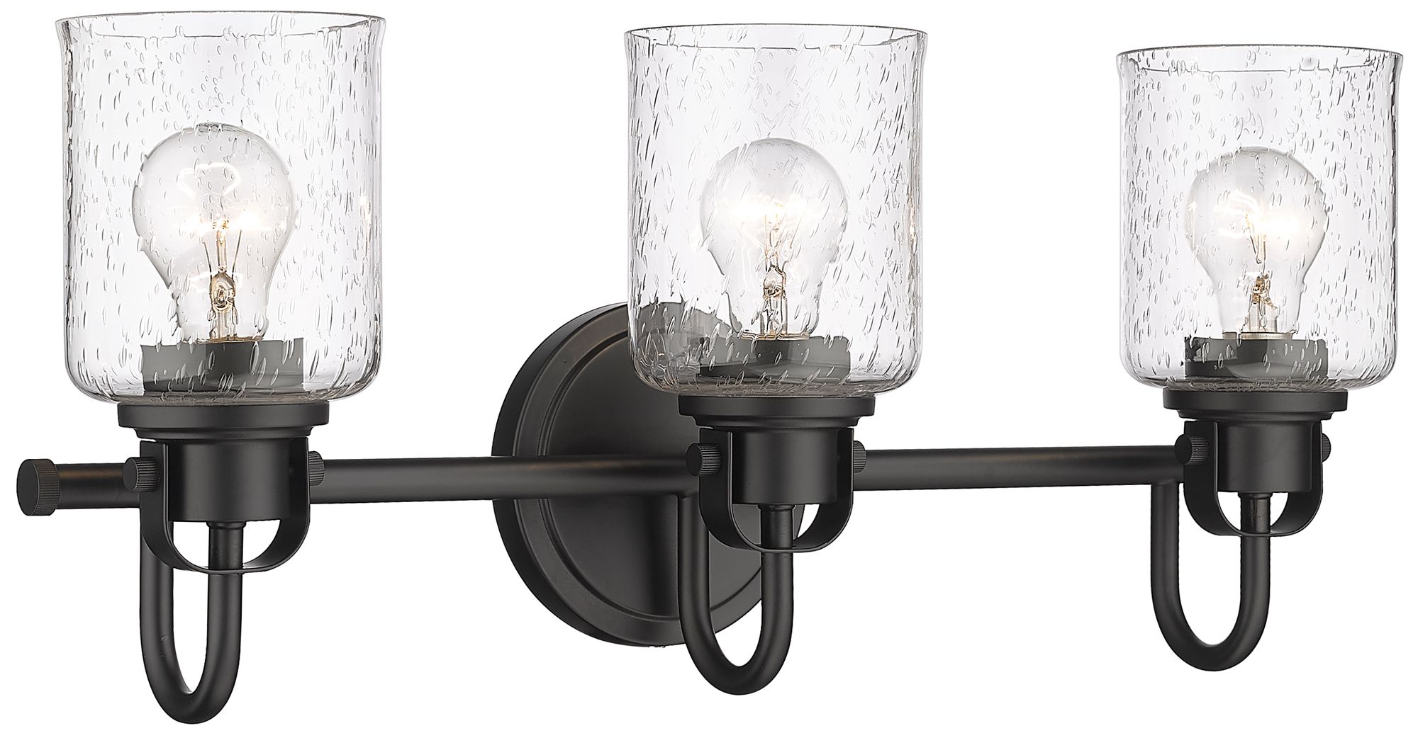 Kinsley by Z-Lite Matte Black 22 inch 3 Light Vanity