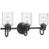Kinsley by Z-Lite Matte Black 3 Light Vanity
