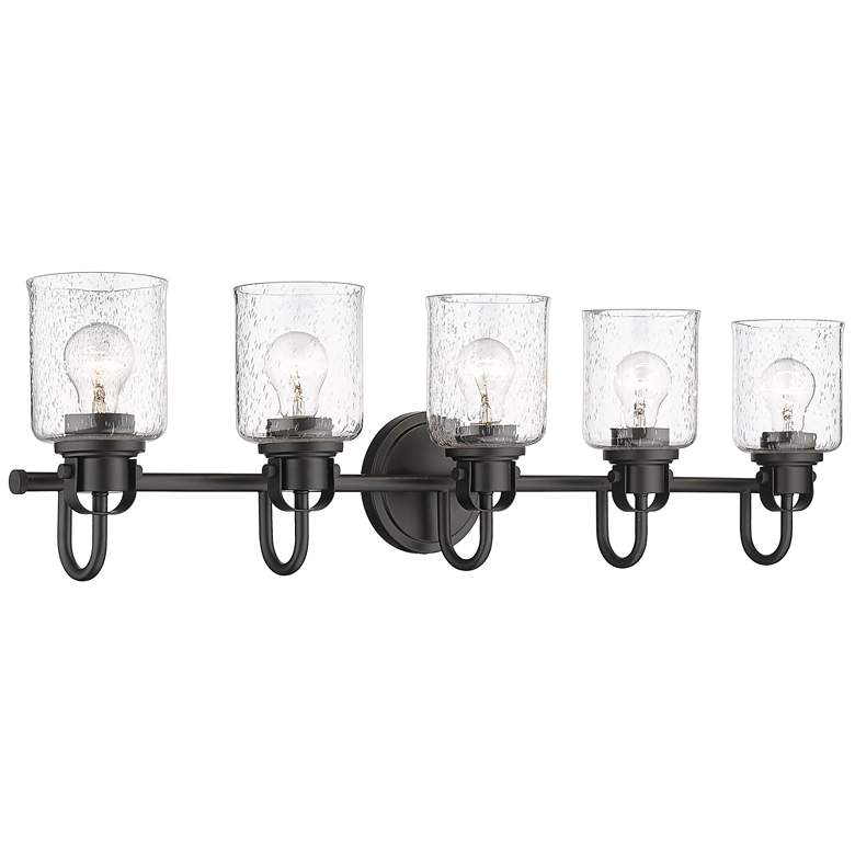 Image 1 Kinsley by Z-Lite Matte Black 5 Light Vanity