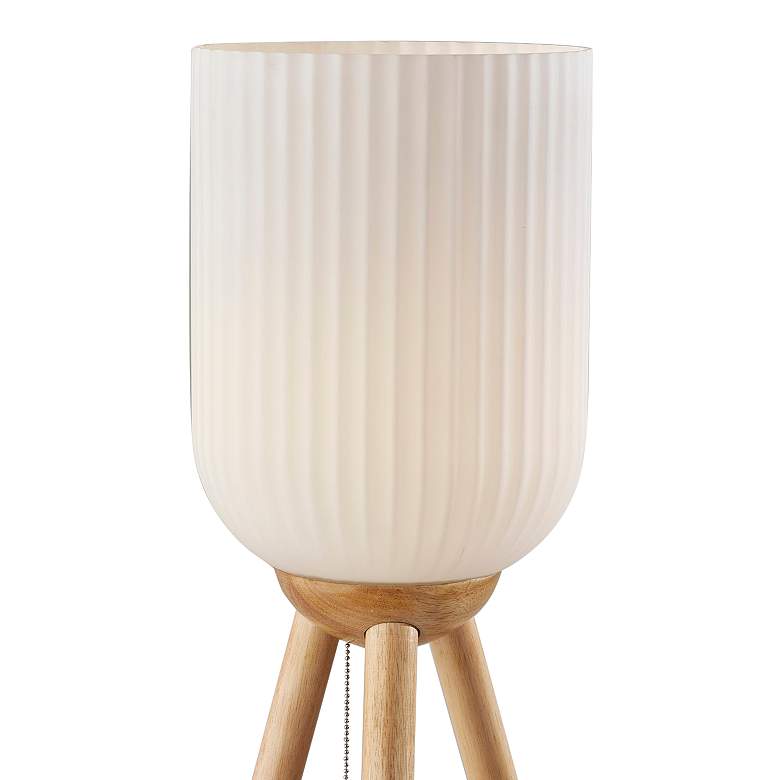Image 2 Kinsley Natural Wood Tripod Floor Lamp more views