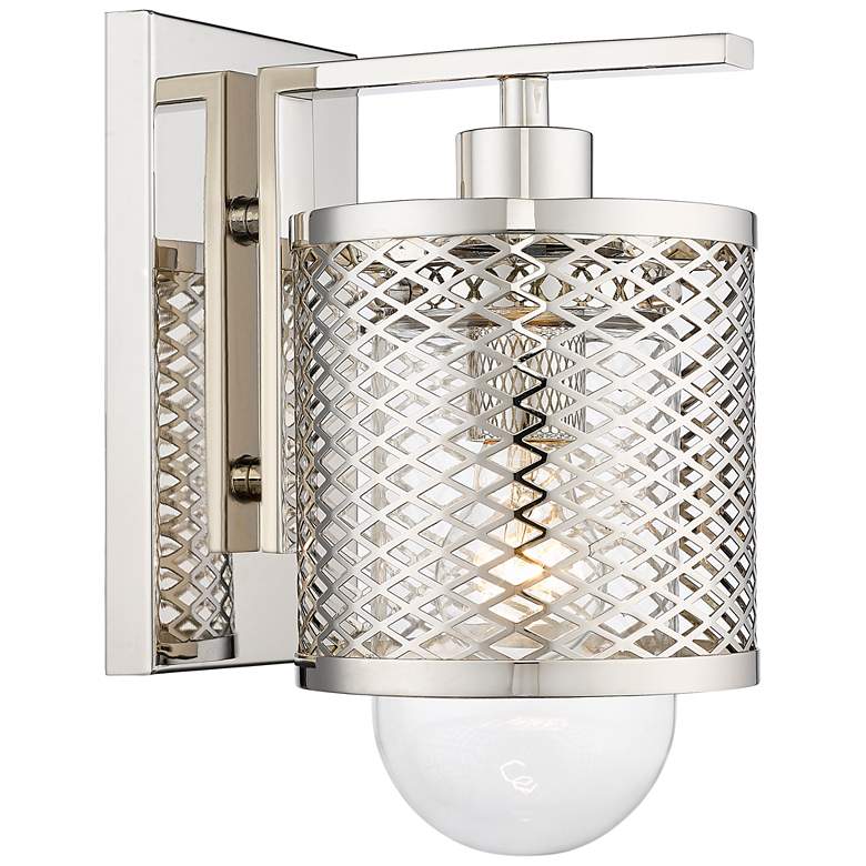 Image 1 Kipton by Z-Lite Polished Nickel 1 Light Wall Sconce