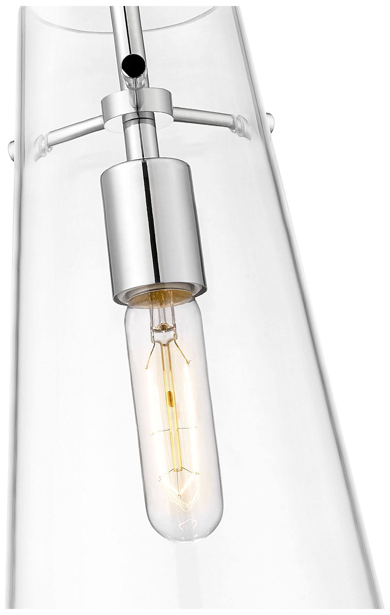 Image 2 Kira 6 1/2" Wide Chrome Clear Glass Mini Pendant more views
