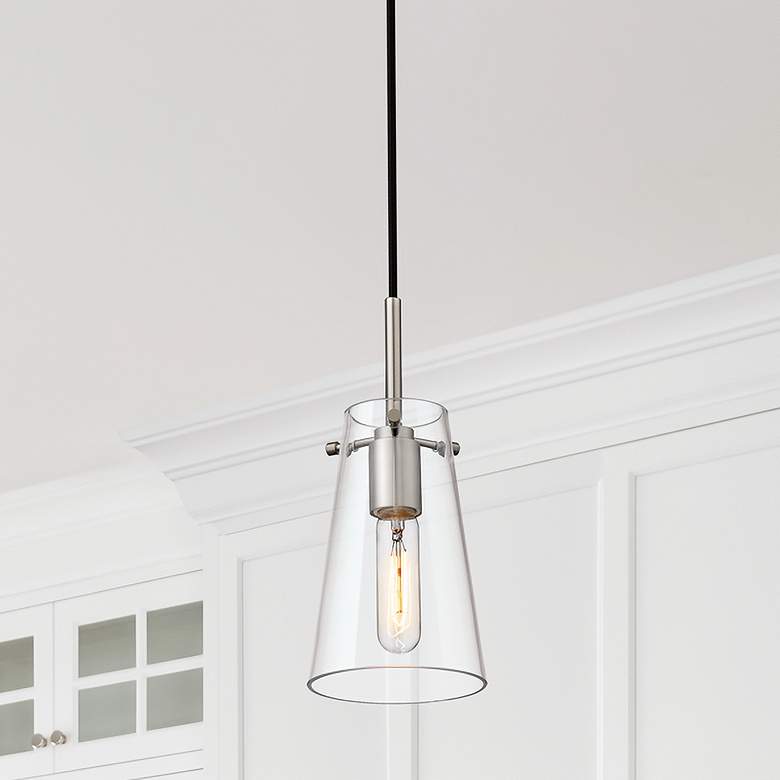 Image 1 Kira by Z-Lite Brushed Nickel 1 Light Pendant