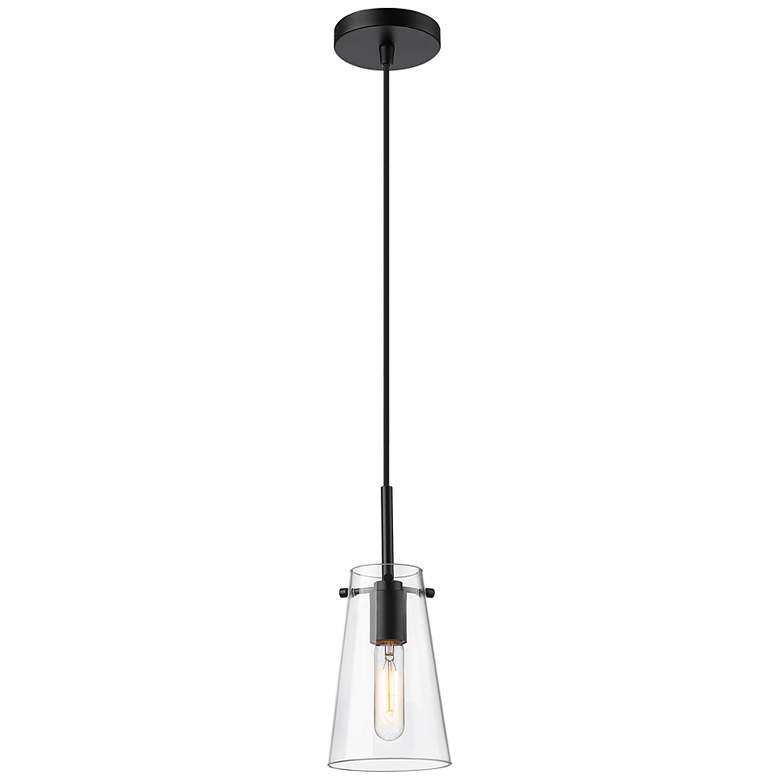 Image 1 Kira by Z-Lite Matte Black 1 Light Pendant