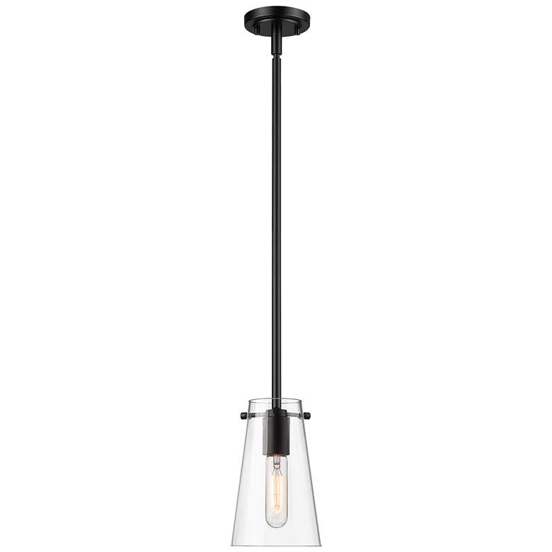 Image 1 Kira by Z-Lite Matte Black 1 Light Pendant