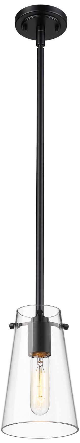 Image 4 Kira by Z-Lite Matte Black 1 Light Pendant more views