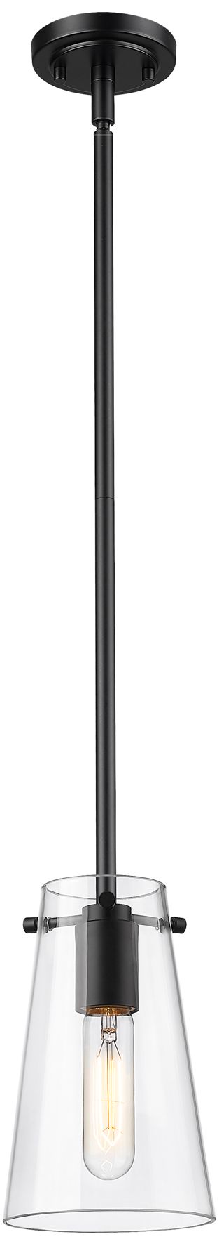 Image 5 Kira by Z-Lite Matte Black 1 Light Pendant more views