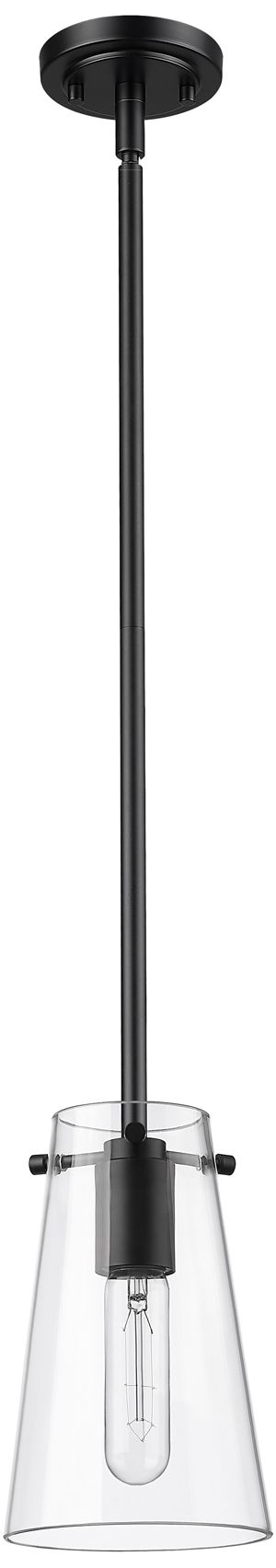 Image 7 Kira by Z-Lite Matte Black 1 Light Pendant more views