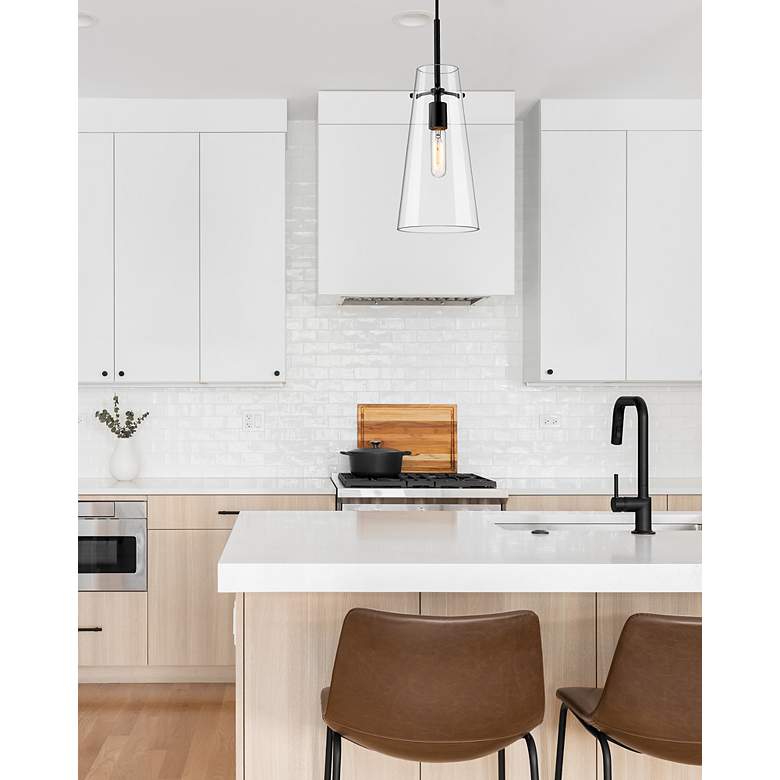 Image 3 Kira by Z-Lite Matte Black 1 Light Pendant more views