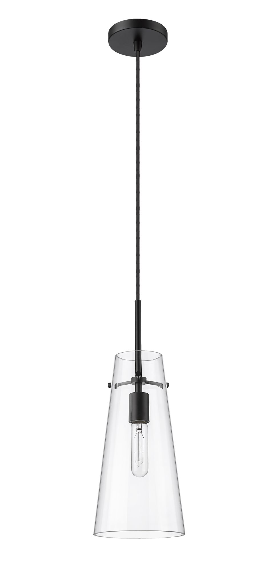 Kira by Z-Lite Matte Black 1 Light Pendant