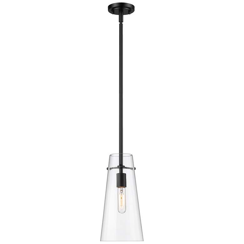 Image 1 Kira by Z-Lite Matte Black 1 Light Pendant